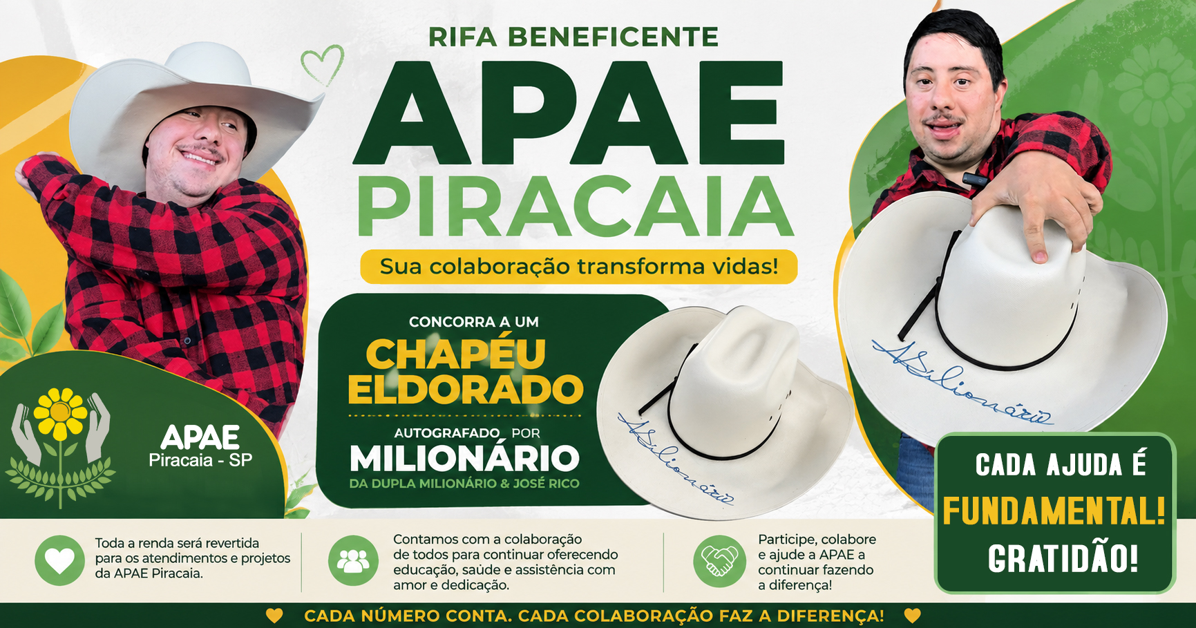 CONCORRA A UM CHAPÉU AUTOGRAFADO PELO CANTOR MILIONÁRIO