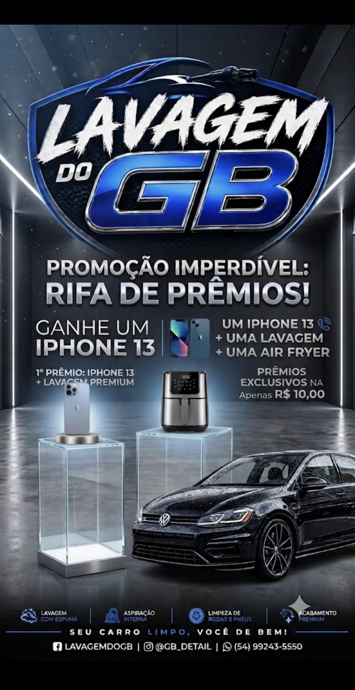 Rifa lavagem do gb