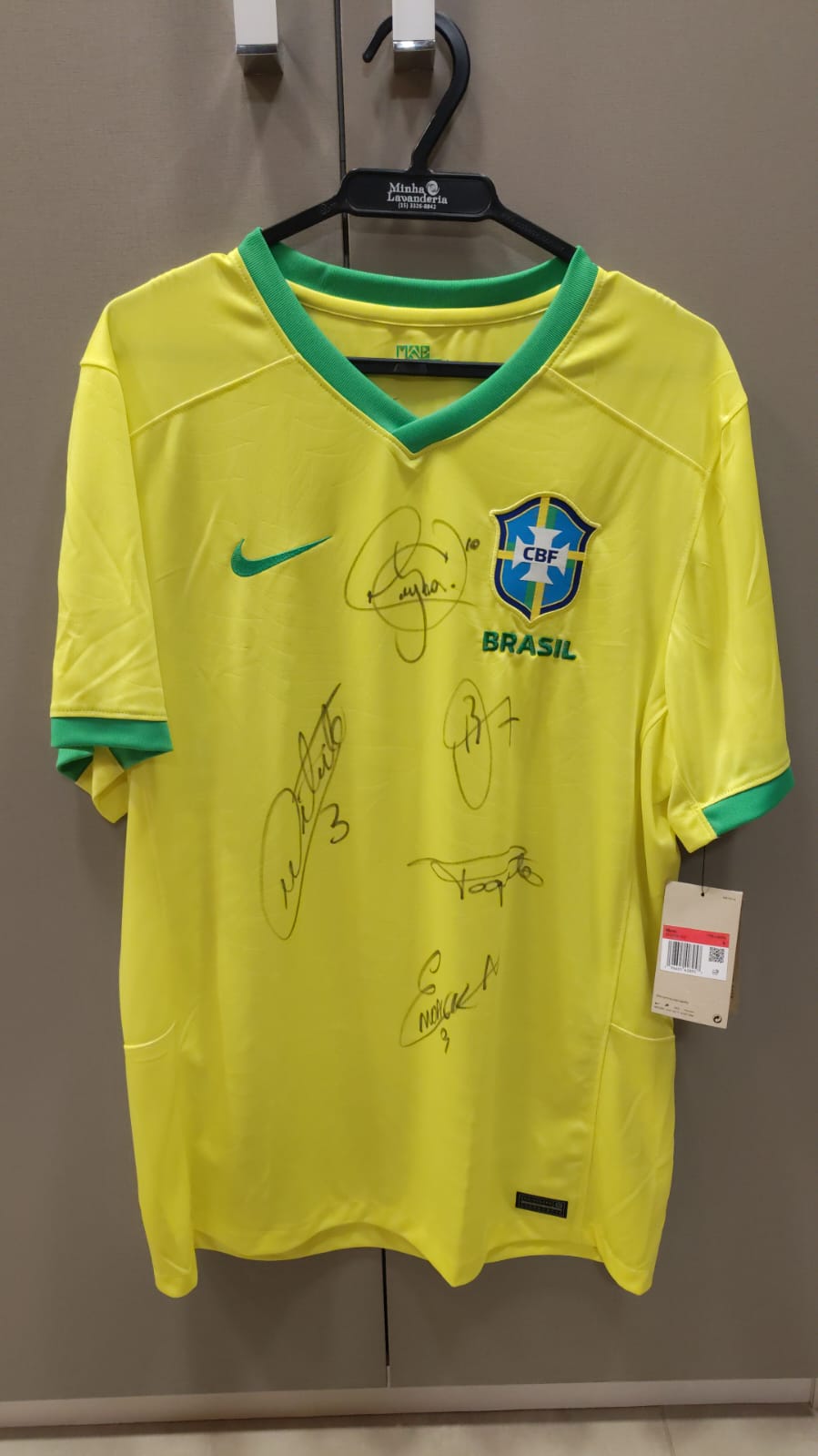 CAMISA DA SELEÇÃO BRASILEIRA AUTOGRAFADA!