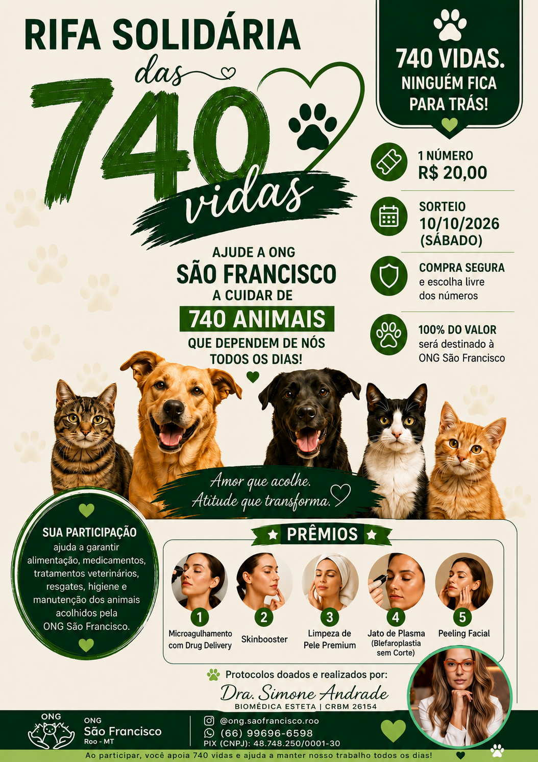 Rifa Solidária 740 Vidas
