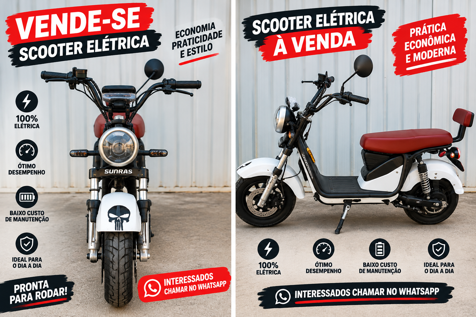 moto scoote eletrica pinel largo