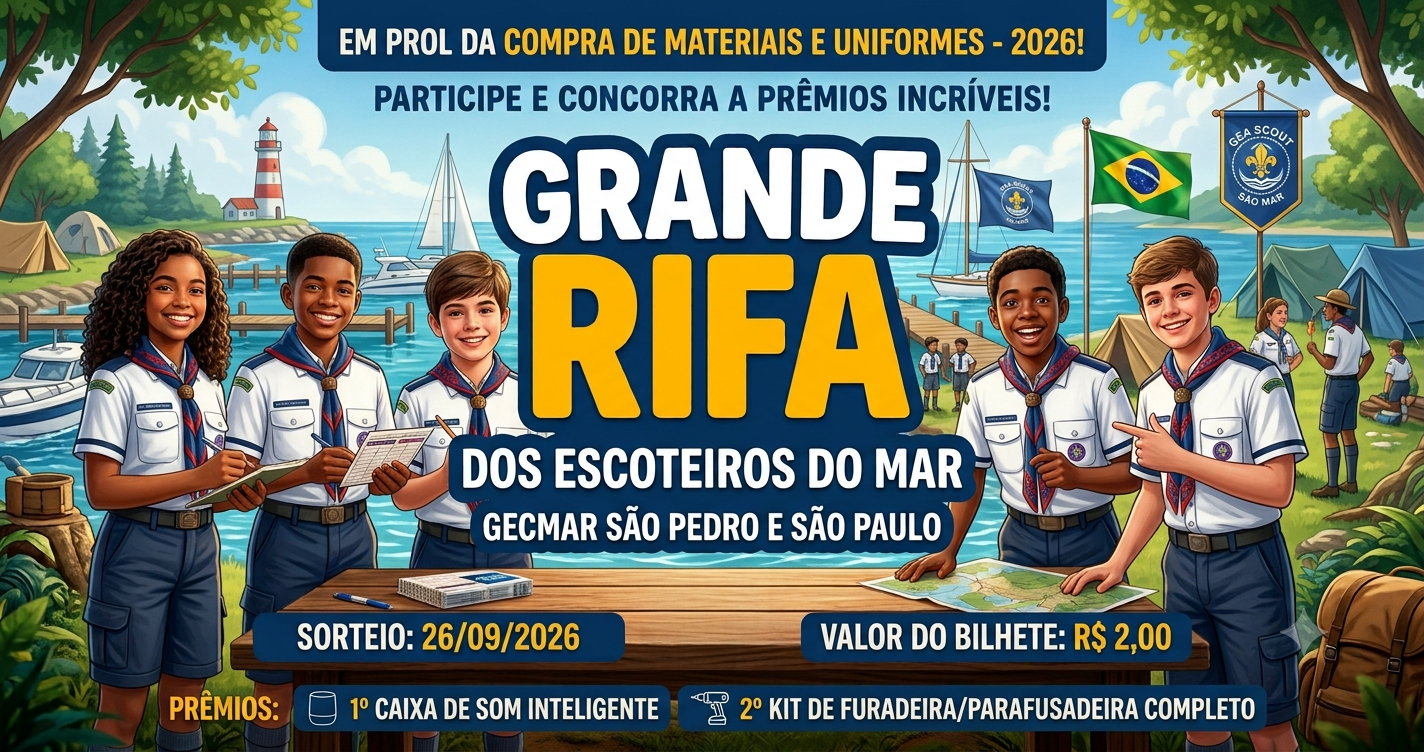 “Rifa Escoteira – Uniformes e Material 2026