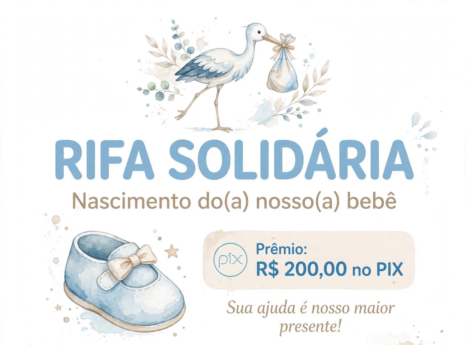 RIFA DE BOAS-VINDAS - BEBÊ A CAMINHO!