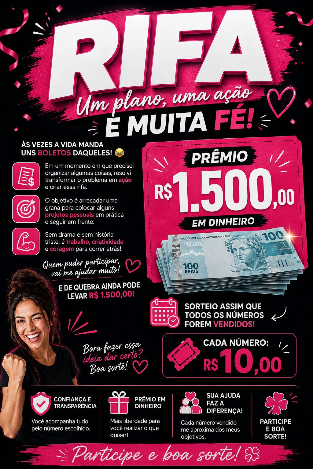 Concorra 1.500 no pix 