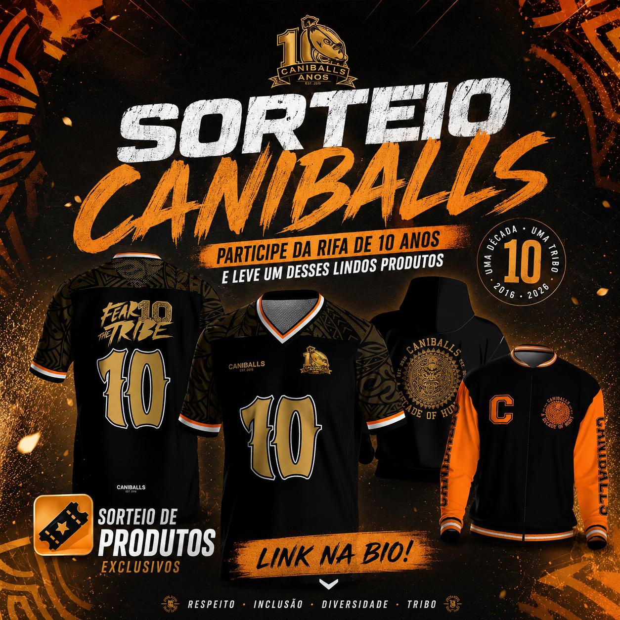 Sorteio de Produtos Caniballs 10 anos