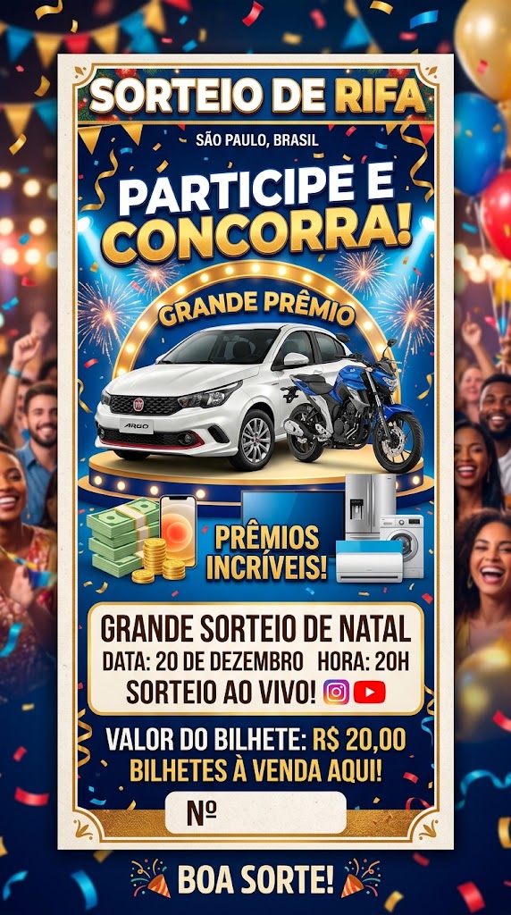 Sorte em Dia: Concorra a Prêmios Mensais Incríveis!