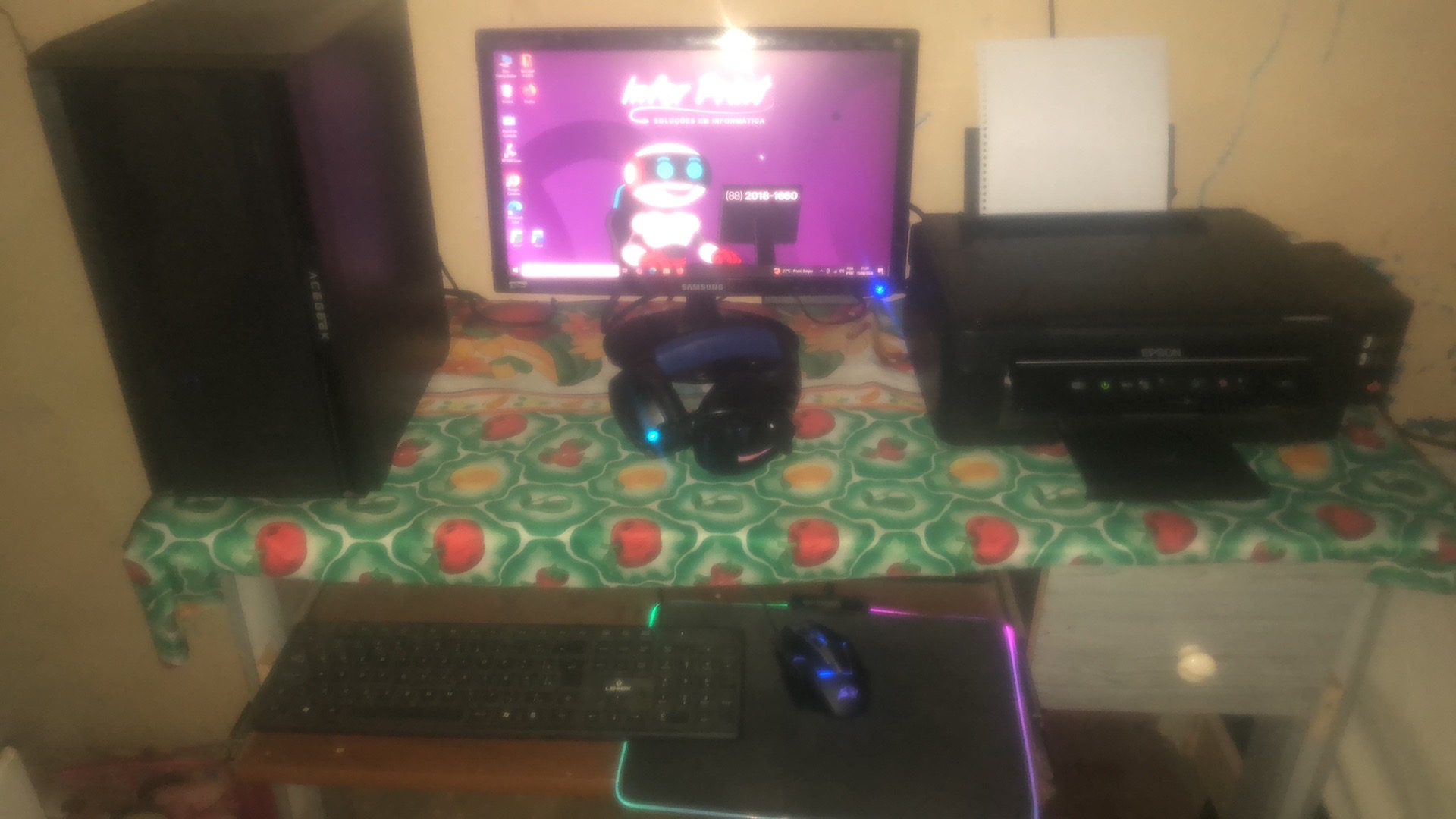 Concorra a um PC completo com empressora