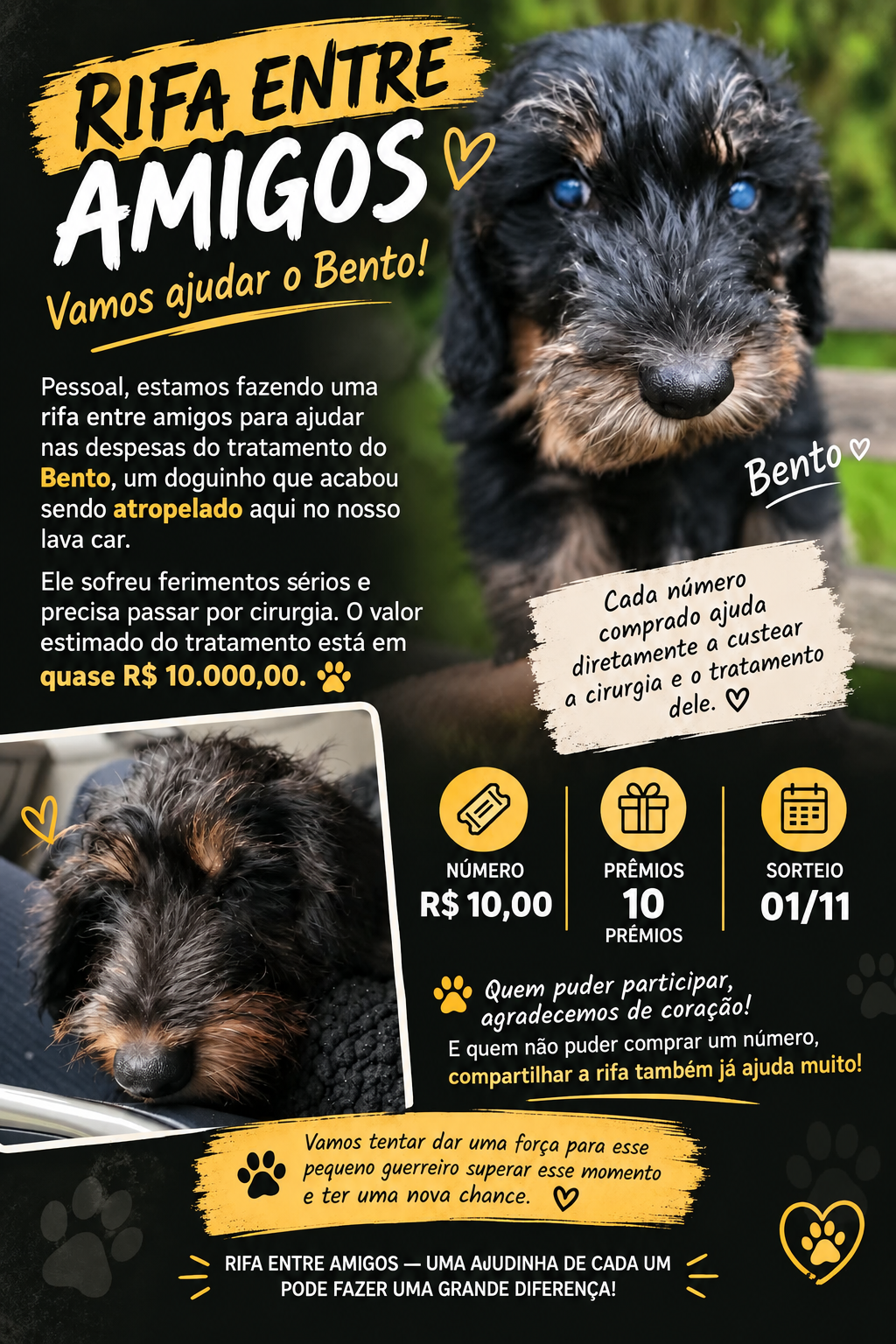Ajude o Bento a voltar a respirar!