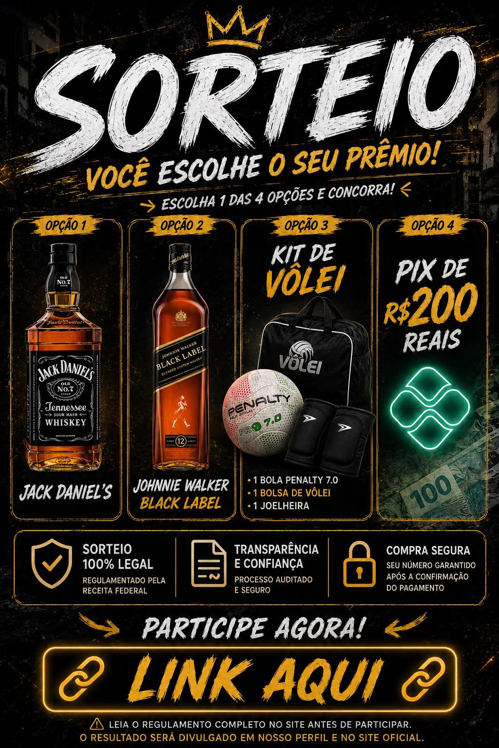 🎁 Sorteio Premiado - Você Escolhe o Prêmio 
