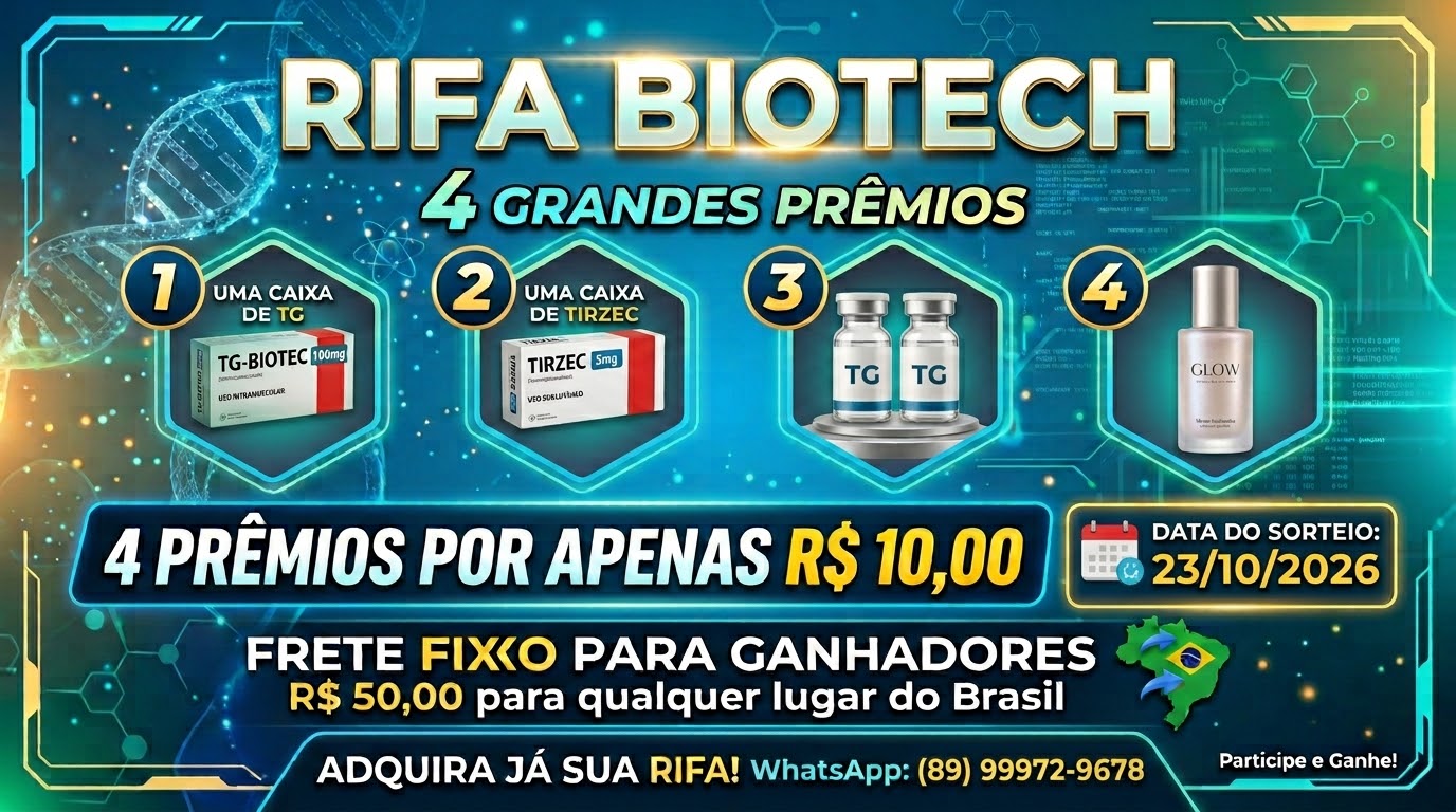 Participe da Rifa de Peptídeos Biotech e Transforme Sua Rotina de Beleza!