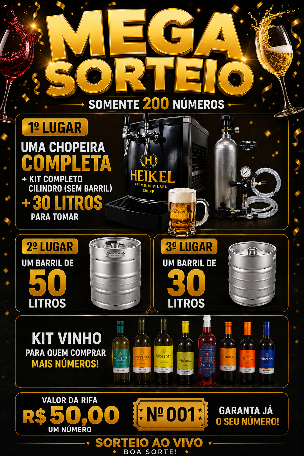 KIT CHOPEIRA E BARRIL 50 barril 30 litro 