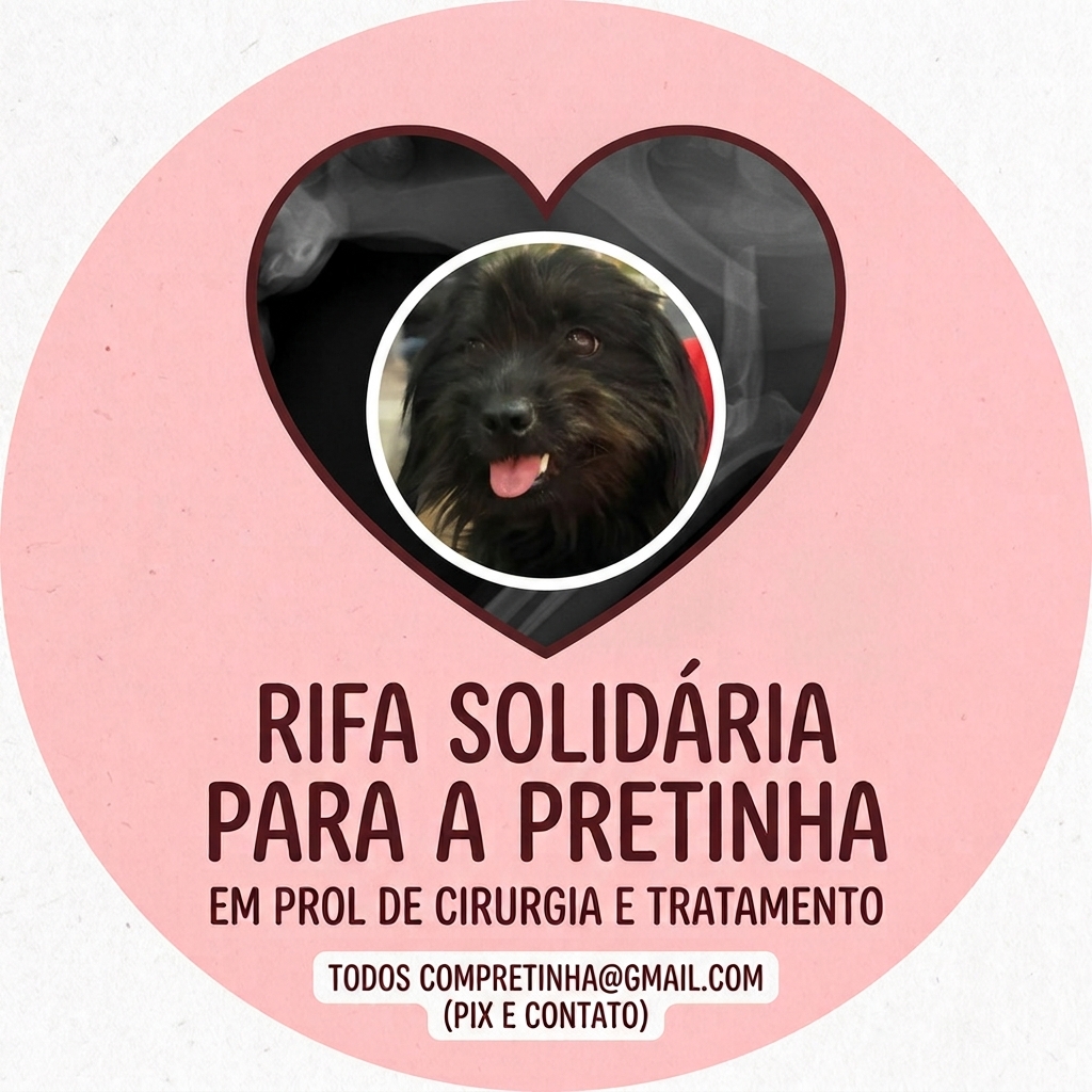 Rifa do Bem: Todos pela cirurgia da Pretinha🐾🙏