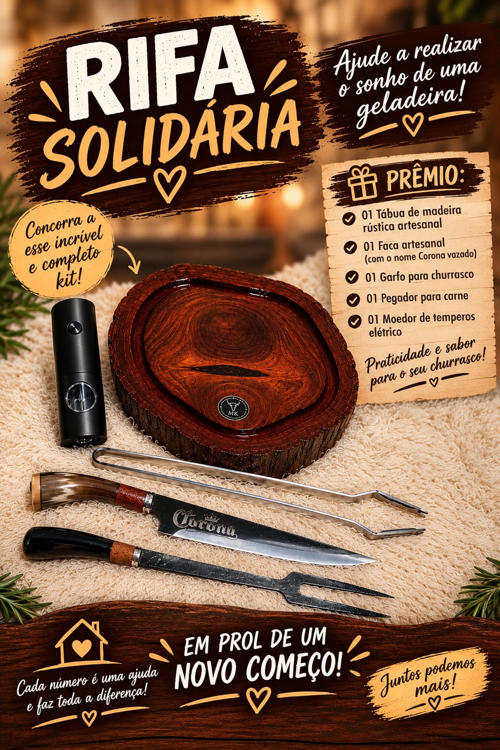 kit para churrasco