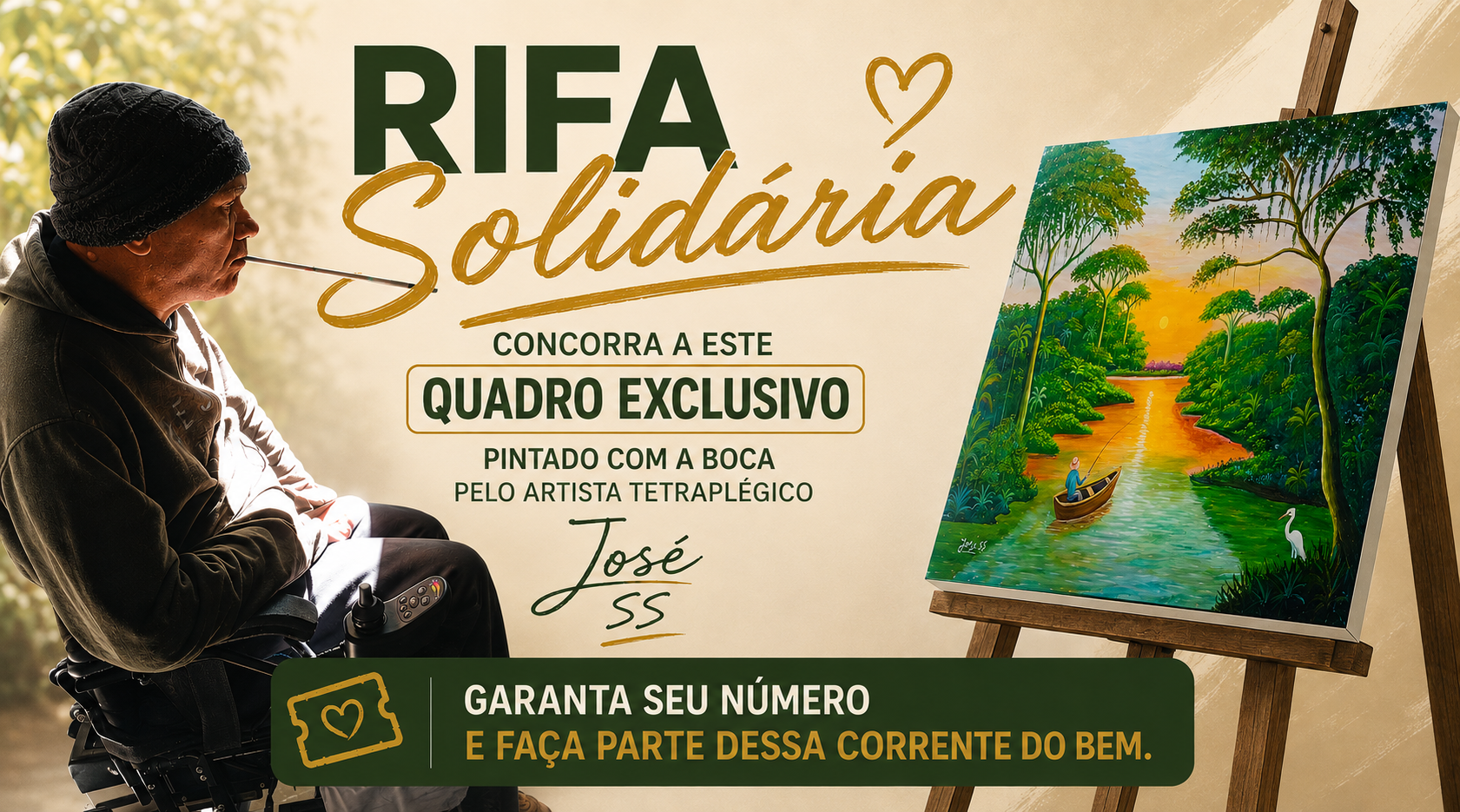 Rifa Solidaria Quadro Exclusivo José
