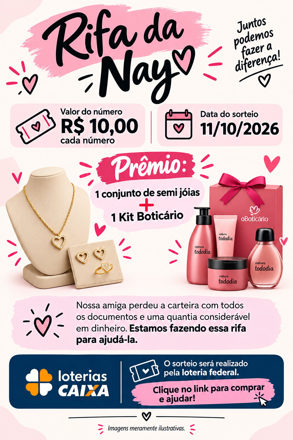 Concorra a um Maravilhoso Conjunto de Semi Jóias + 1Kit Boticário