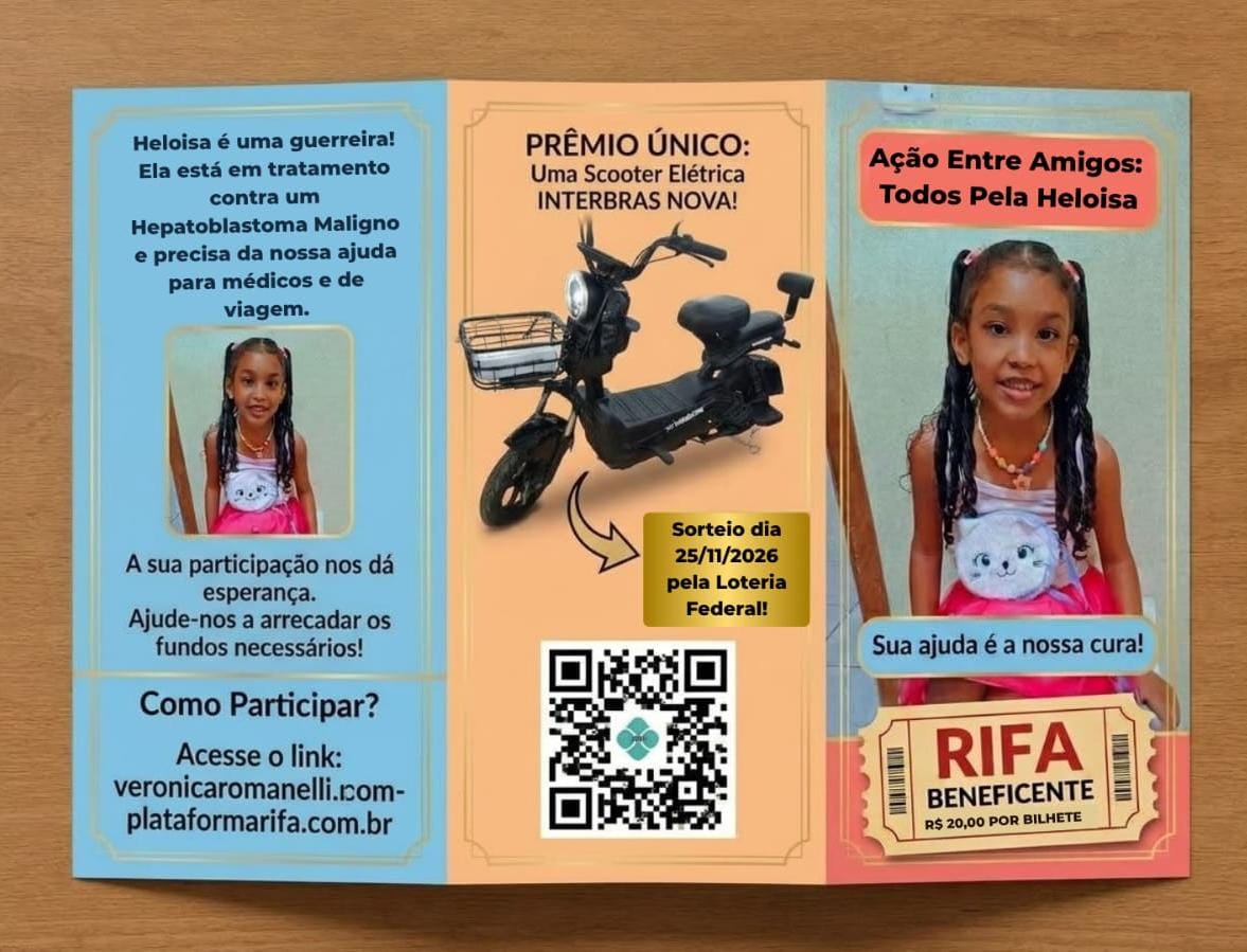 Concorra a uma Scooter Elétrica 500W e Ajude HELOÍSA!