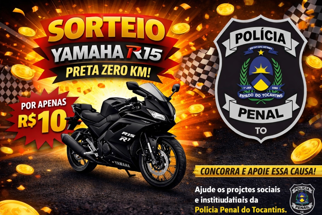 SORTEIO COMEMORATIVO DE 10 ANOS DA POLÍCIA PENAL DO TOCANTINS- BAILE SOLIDÁRIO.