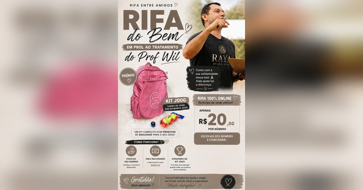 Rifa Entre Amigos / Tratamento Prof  Wil