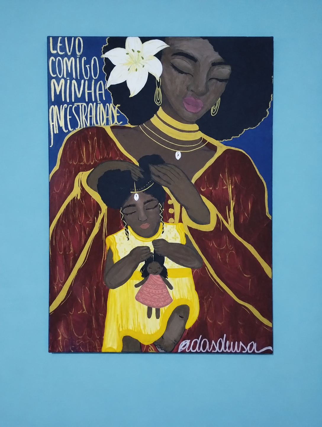 RIFA DO QUADRO “LEVO COMIGO MINHA ANCESTRALIDADE”  70x50
