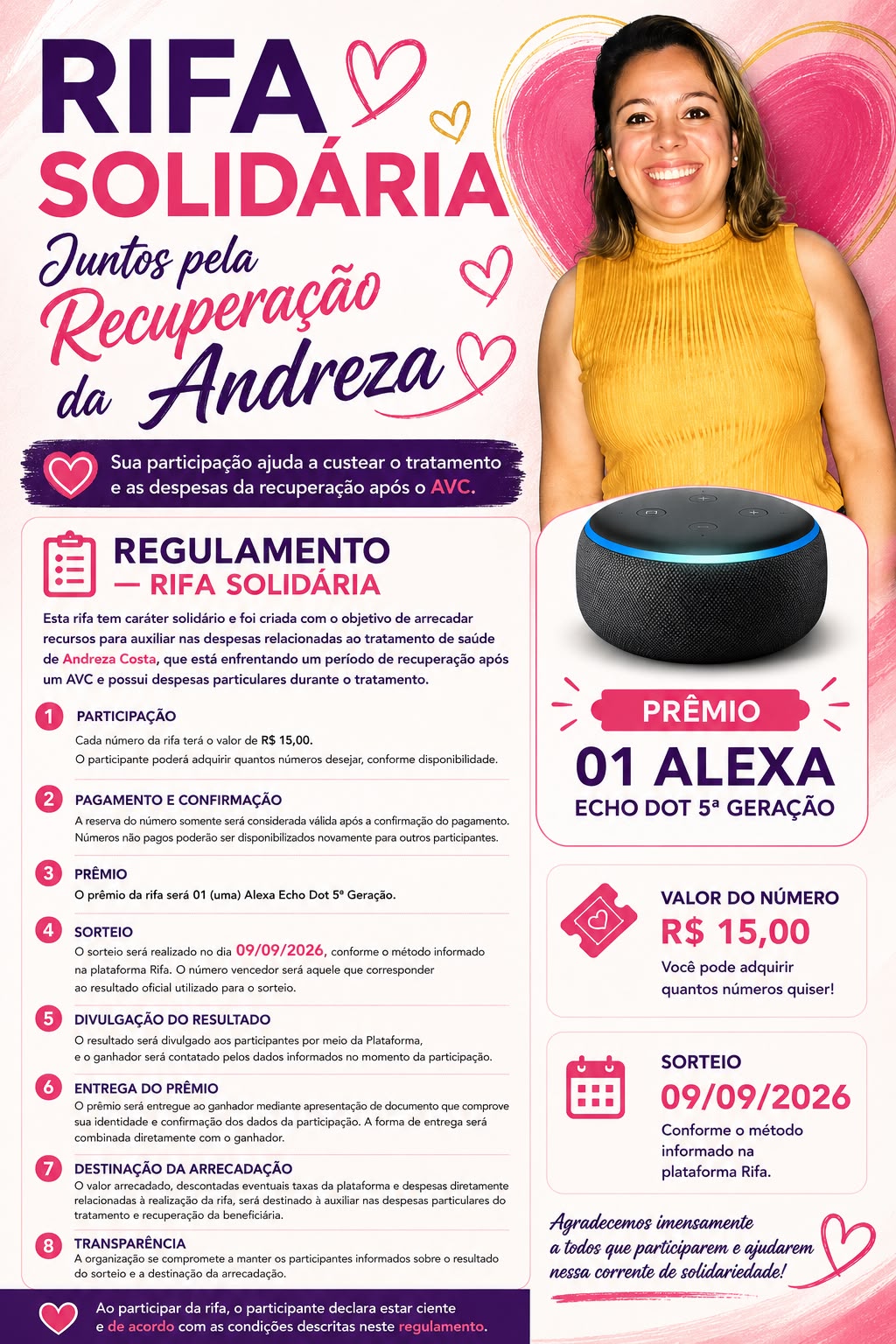 Corrente do Bem pela Recuperação da Andreza Costa